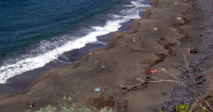 Well liked unspoiled Tenerife beach Playa el Arenal