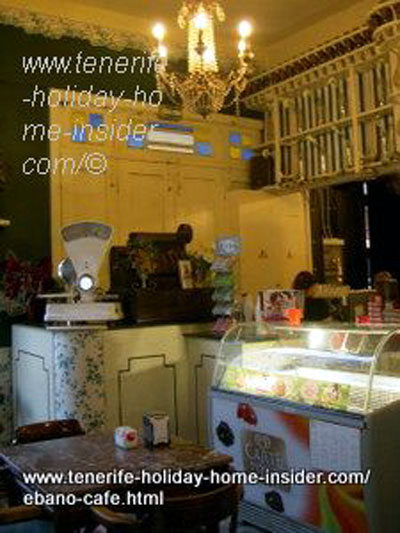 Antique cafe full with Art Nouveau gadgets and furniture