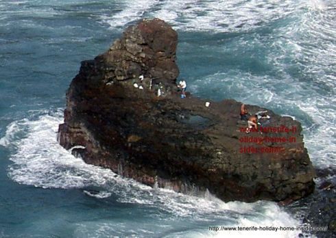 Beach for fishing Playa de los Roques by Hotel Maritim on the border of Realejos and Puerto de la Cruz.