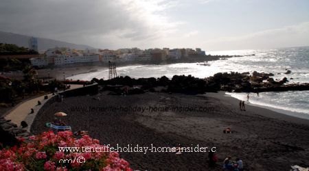 Beach landscapes beach Playa Charcon and Punta brava of Puerto de la Cruz Tenerife beaches