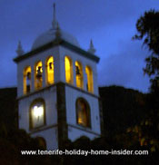 The Garachico belltower with its magic light of Iglesia Santa Ana doesn't only attract moth but does the same to the gaze of humans