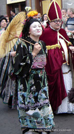 Tenerife carnival geisha with authentic looks