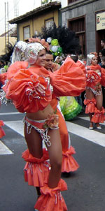 Carnival girl Santa Cruz de Tenerife Samba dancer