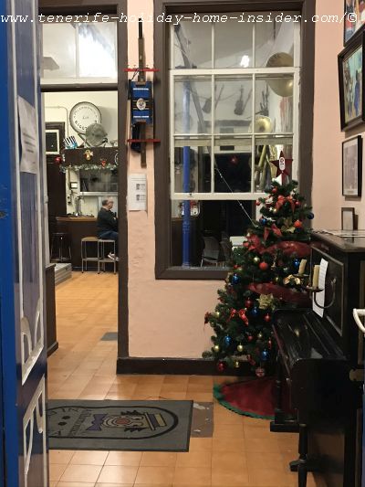 Carnival House in Christmas gear in the party street in January of 2020