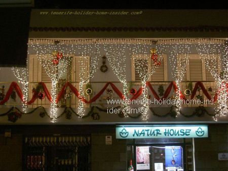 Christmas lights Puerto de la Cruz