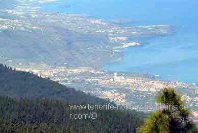 Coastal view from Mercedes Forest towards Santa Cruz de Tenerife
