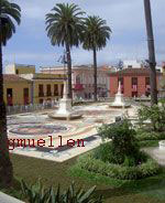 Body of Christ festivity carpet by the town hall at La Orotava.