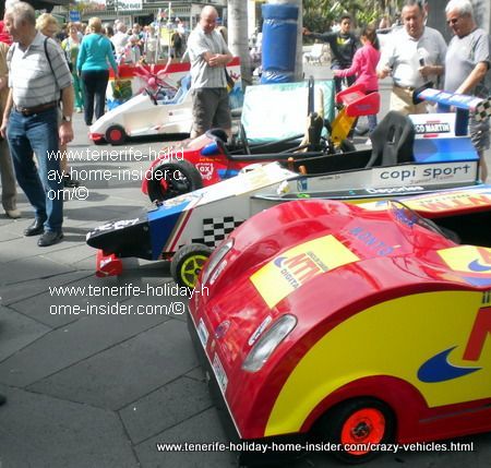 Crazy cars for carnival challenge Puerto de la Cruz Tenerife