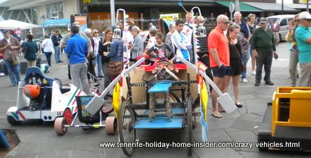 Crazy vehicles Tenerife carnival challenge