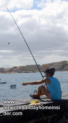Fishing boy el Medano Tenerife