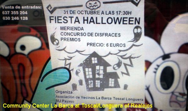 Halloween Toscal Longuera Party for kids in 2015