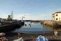 Old harbour Puerto de la Cruz in Tenerife.