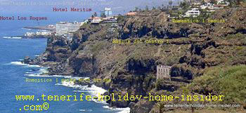 Hotel behind Hotel Los Roques - marked Rambla trail