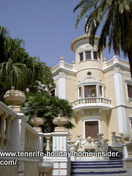 House with tower Rambla Santa Cruz mansion