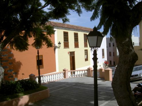 La Parra Baja of former Lagares of the conqueror of the island opposite Hacienda de Los Principes - Now a Cultural Center with tourism office and a little museum of children stories.