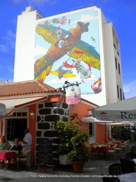 La Ranilla with street art by Restaurante Mama Rosa of Tenerife North