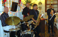 Live jazz entertainment at central Restaurant of Puerto Cruz