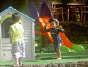 Making friends by little kids