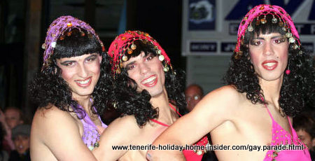 Mascarita Ponte Tacon the carnival gay parade of Puerto de la Cruz