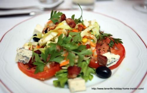 Menu starter low cost salad by Richard Etherington.