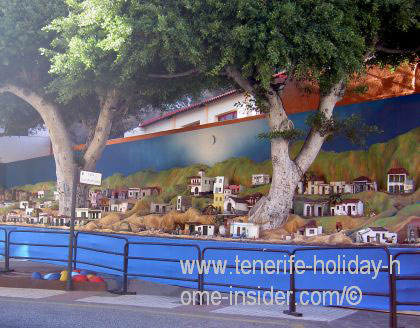 Miniature town Candelaria by the wayside