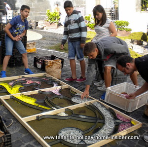 Molds to fill  with flower petals or brezo
