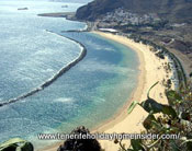 Ocean currents  of Tenerife San Andress breakwater bay