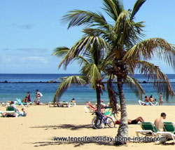 Parallel breakwater Santa Cruz Tenerife Teresitas
