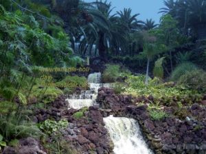 Parque Taoro Park with known walking way back to the hub of Puerto de la Cruz by its waterfalls.