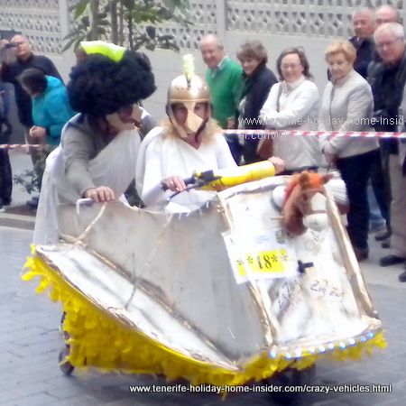 Pharahonian chariot for Tenerife carnival