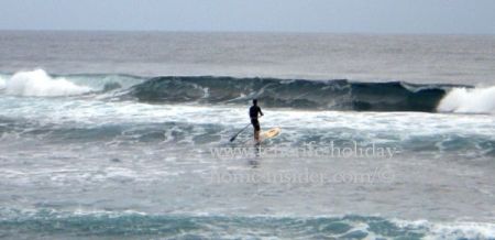 Playa El Socorro with swell for SUP and surf