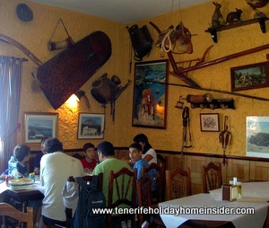 Rural dining room in hunting country