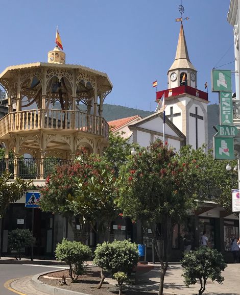 San Agustin Fiesta on August 28 with its traditional rain of candies from the church tower