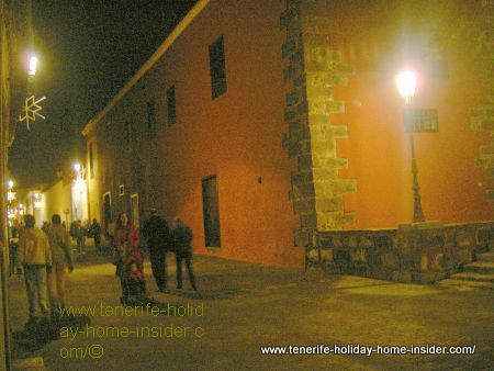San Cristobal de la Laguna Christmas street in its old quarters.