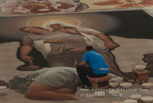 Sand craftworks on Tenerife of 2018