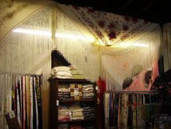 Silk stoles with Tenerife custom embroidery