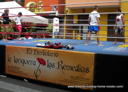 Sports podium in La Longuera