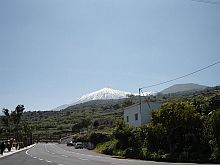 Teide with snow in Tenerife