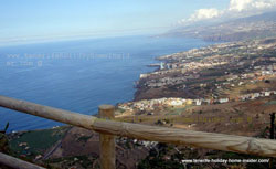 Tenerife Ocean view  from the mountain highway