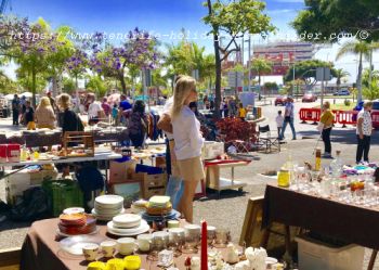 Tenerife African market Sunday morning fleamarket Rastro