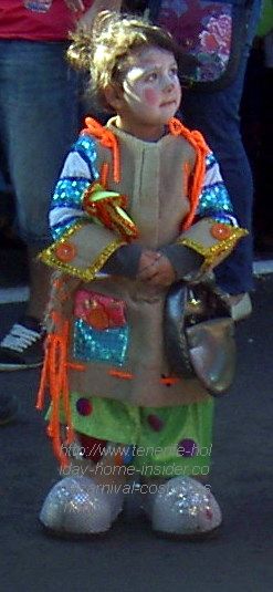 Tenerife attractions the cutest carnival clown