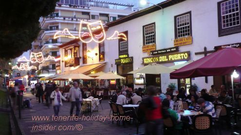 Tenerife nightlife Plaza del Charco Puerto de la Cruz.