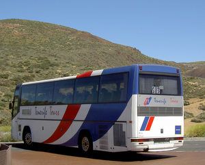 Tenerife tours coach bus el Portillo  Centre Tenerife