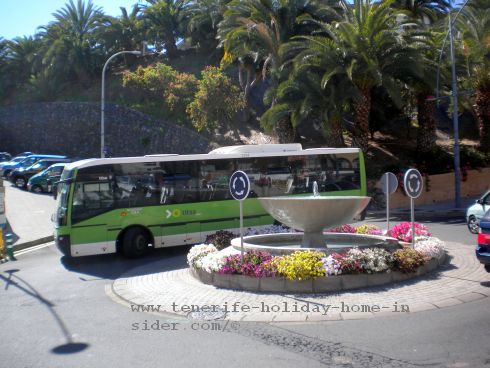 Titsa Guagua bus the public transport besides Tranvia of the Tenerife as well as of all Canary Islands