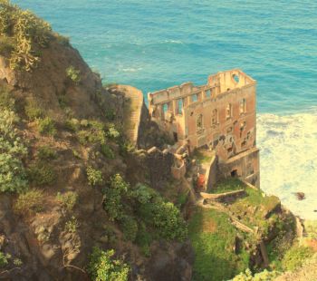 Water House Gordejuela Casa del Agua ruin an attraction of Tenerife North.